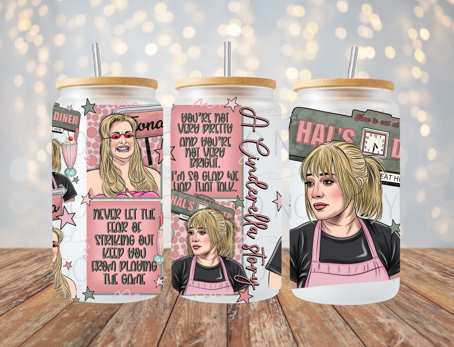 Diner Girl 16 Oz Wrap