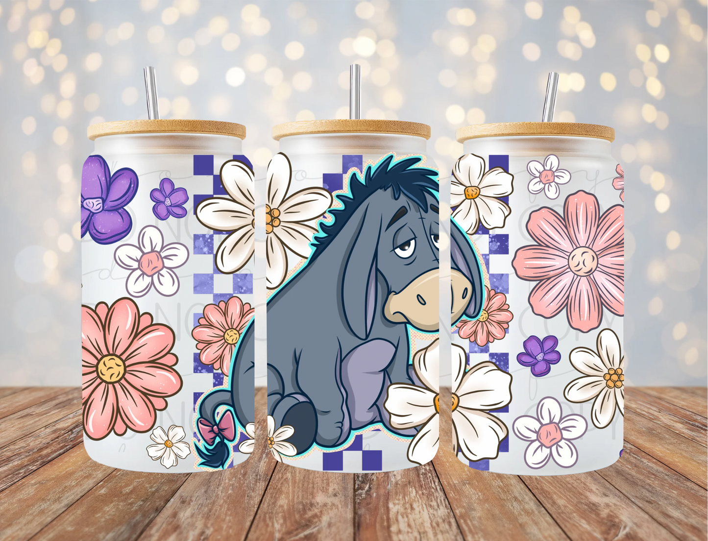 Floral Donkey 16 Oz Wrap