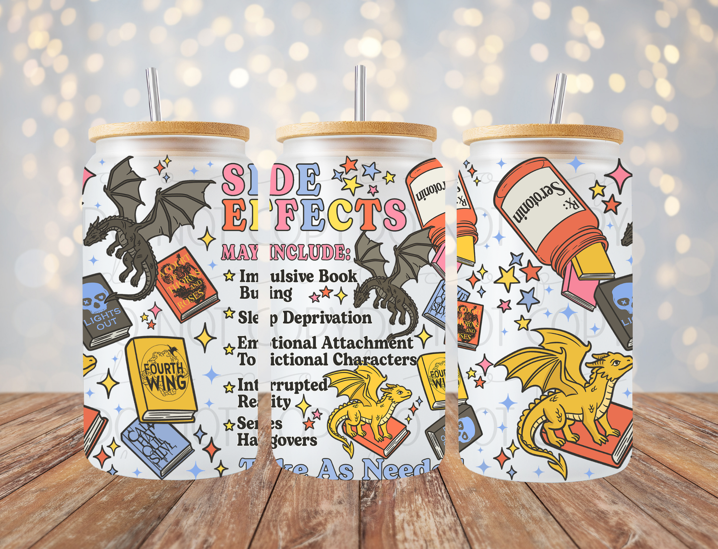 Book Side Effects 16 Oz Wrap