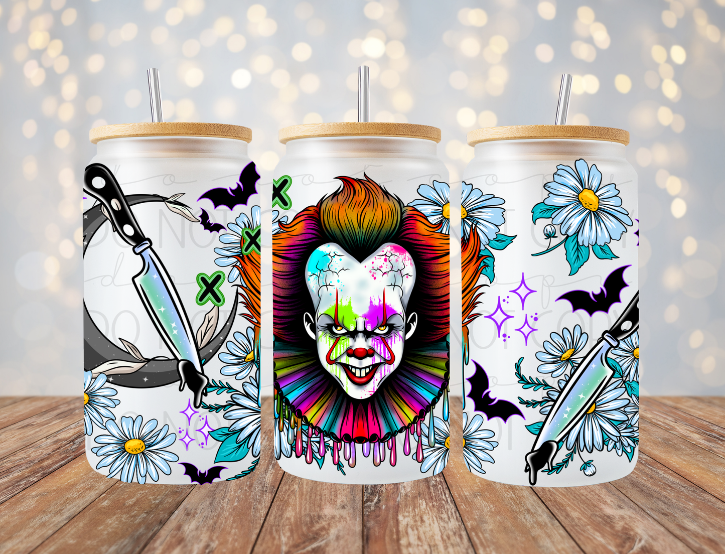 Clown Horror 16 Oz Wrap
