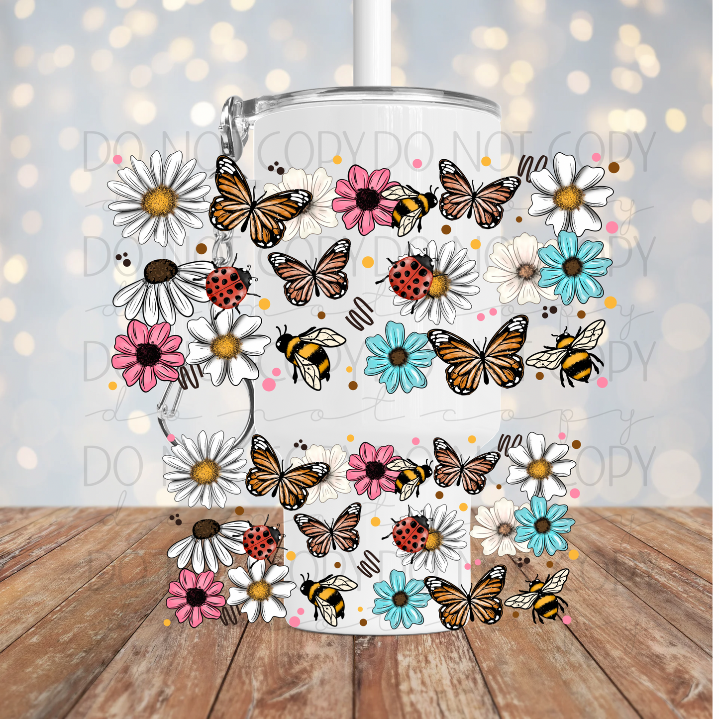 Flowers & Butterflies Mini Wrap