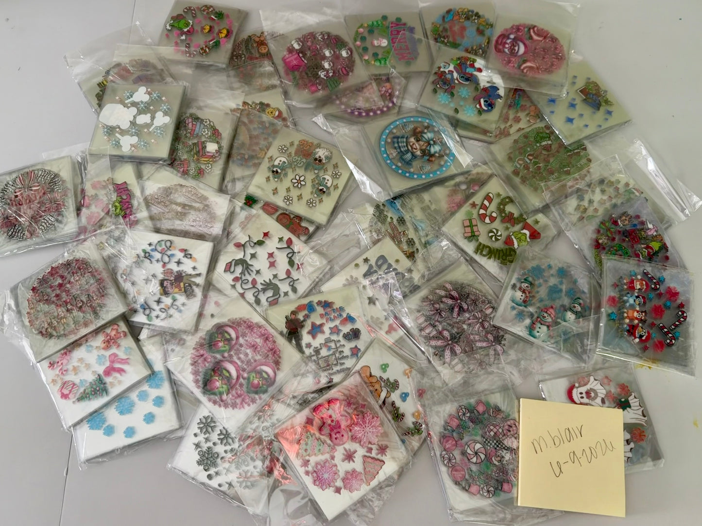 Bulk Christmas Theme Ornament Decals