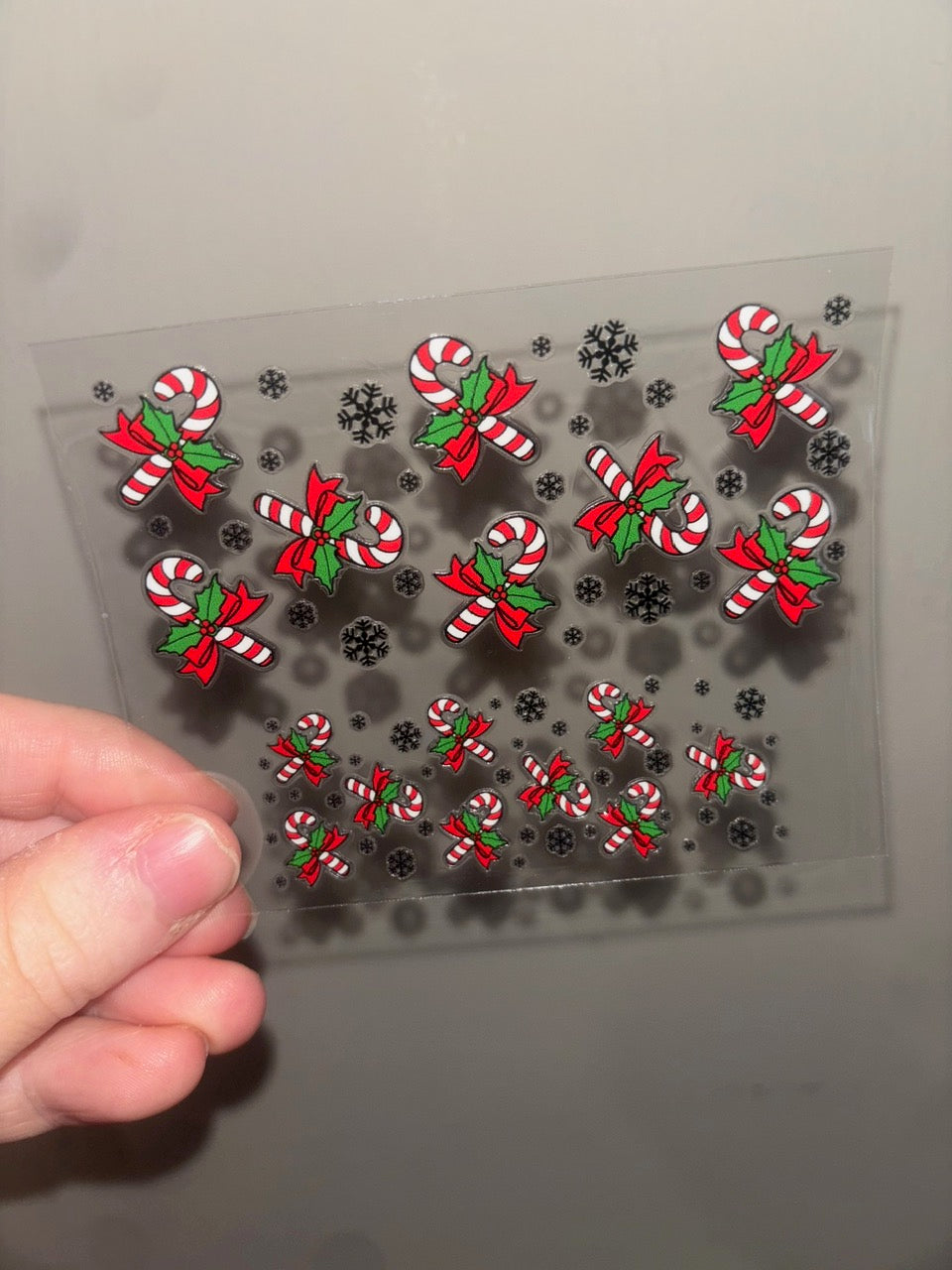 Candy Cane Christmas Mini Wrap