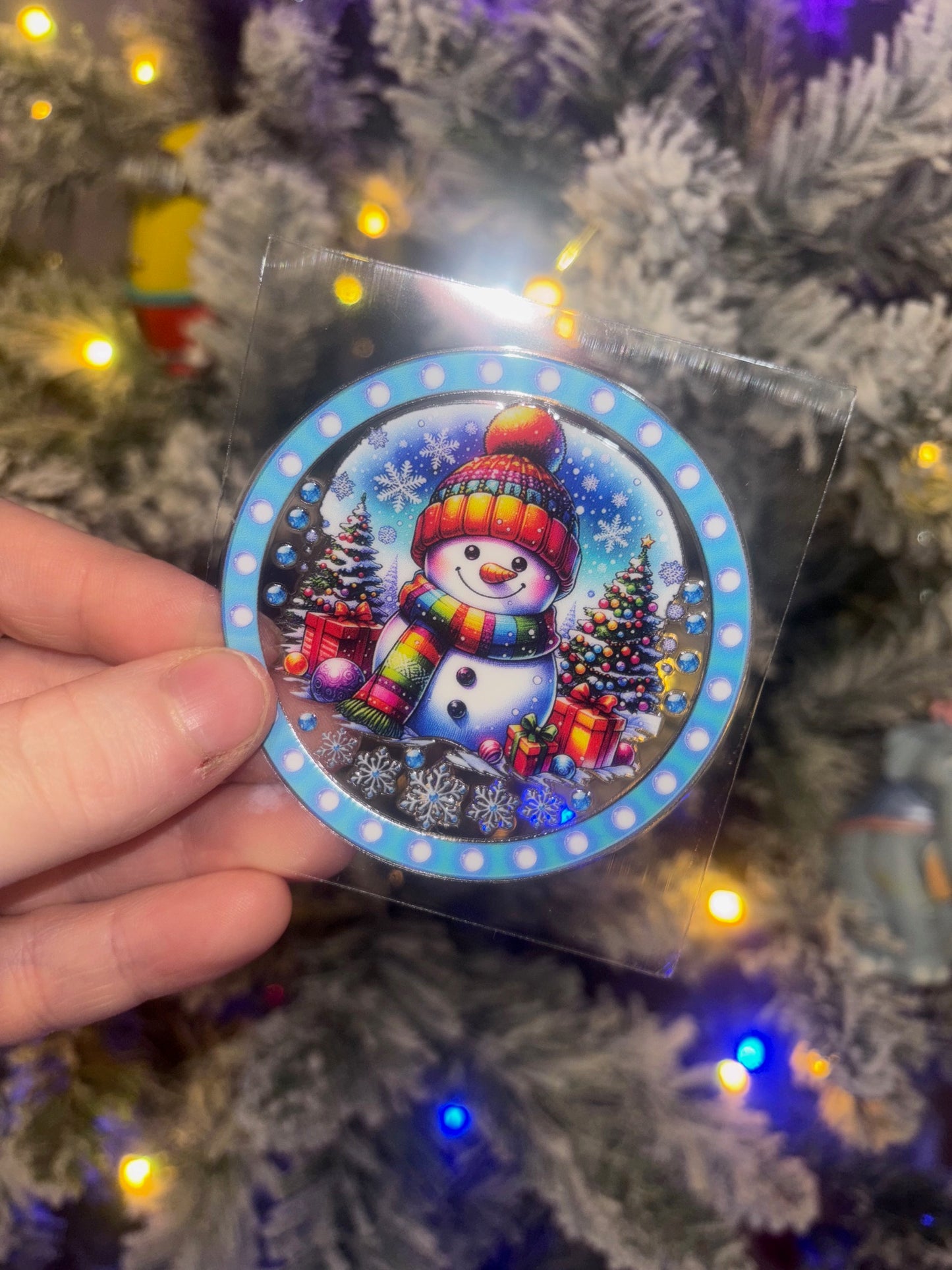 Snowman Christmas Decal 2