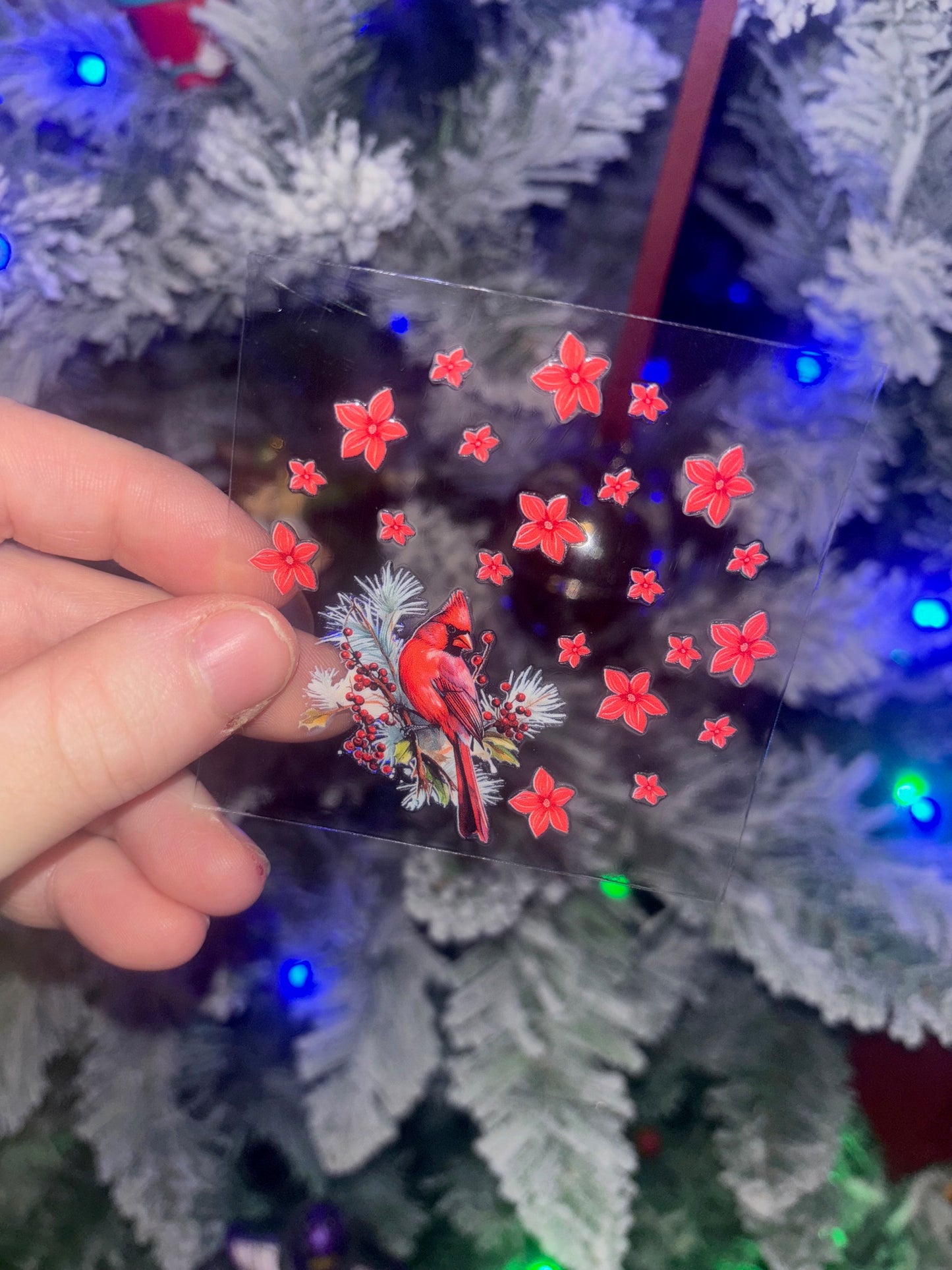 Cardinal Christmas Decal