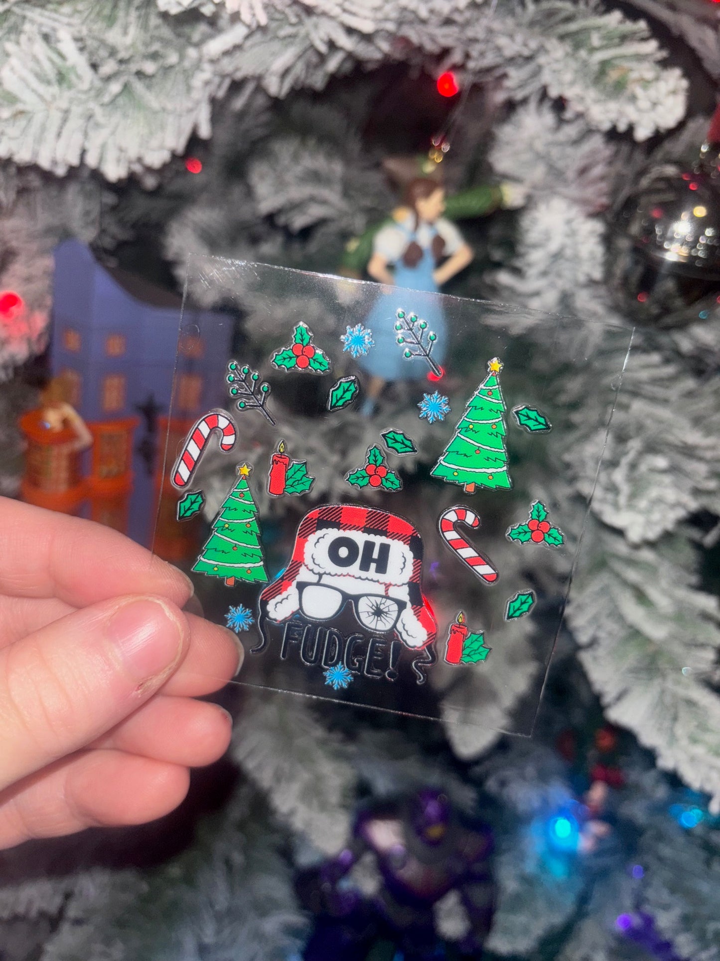 Fudge Christmas Decal
