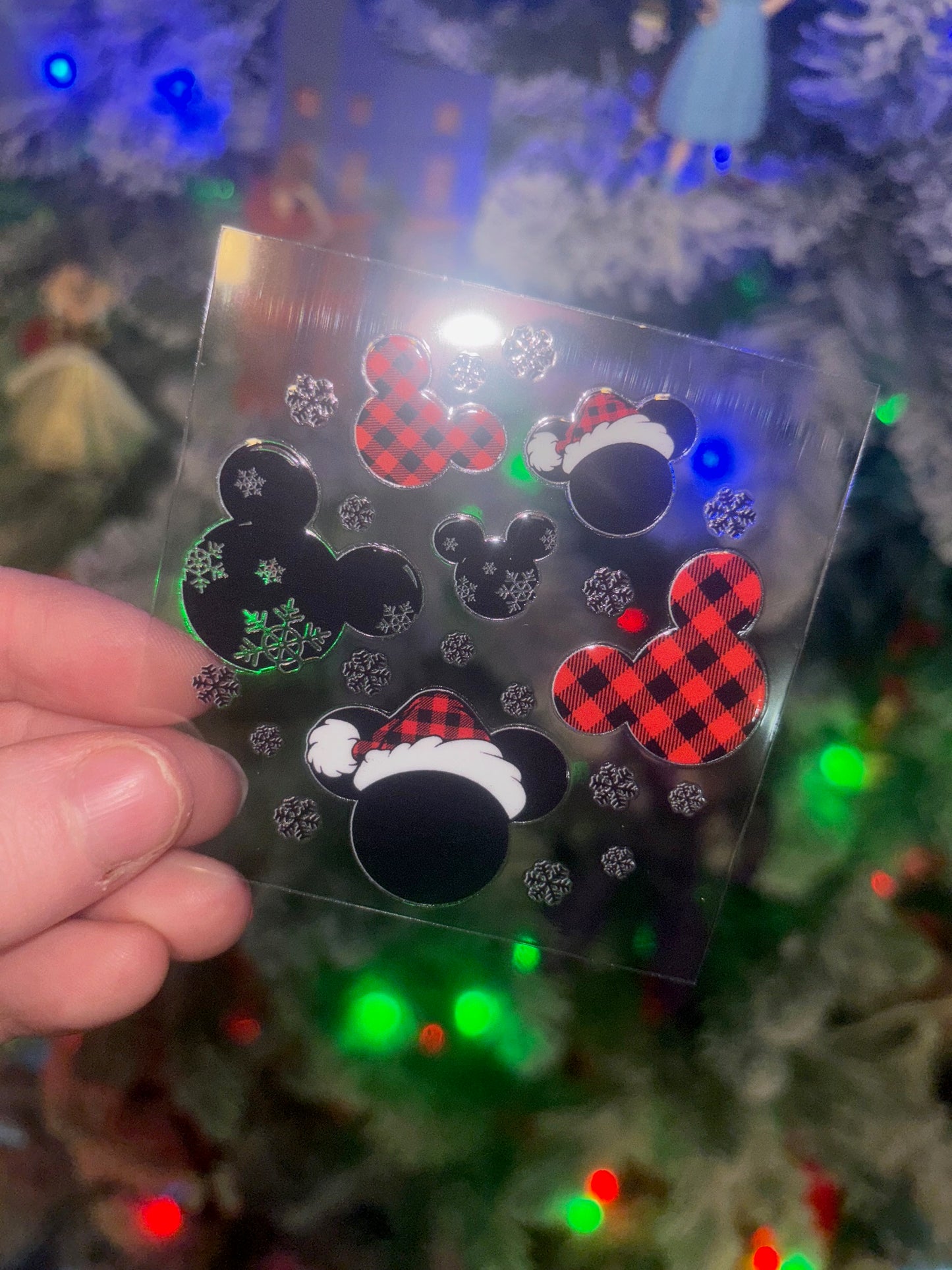 Mouse Head Christmas Decal