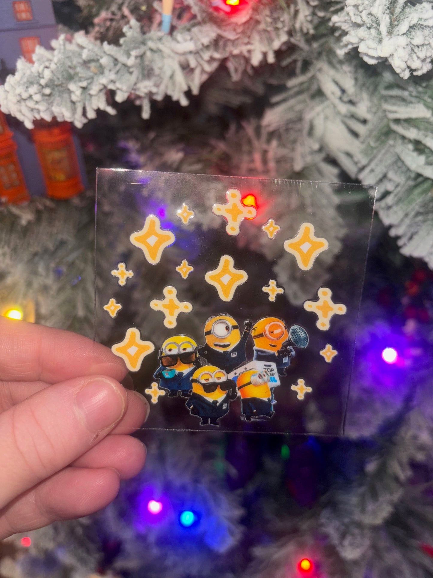 Yellow Cartoon Ornament Decal
