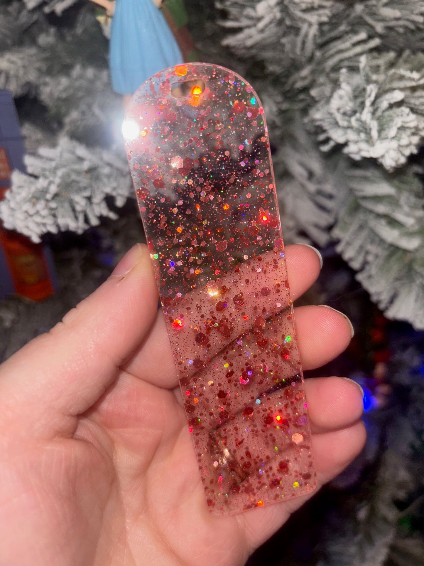 Light Red Sparkle Bookmark