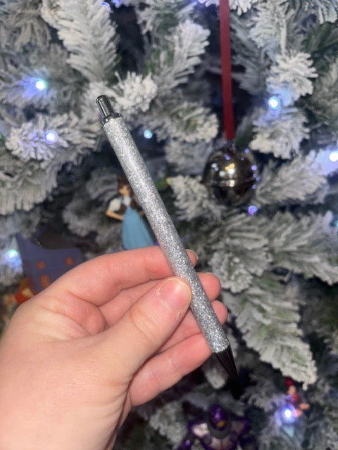 Silver Glitter Pen