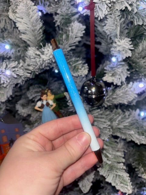 Blue Ombre Glitter Pen