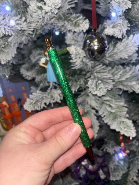 Dark Green Glitter Pen