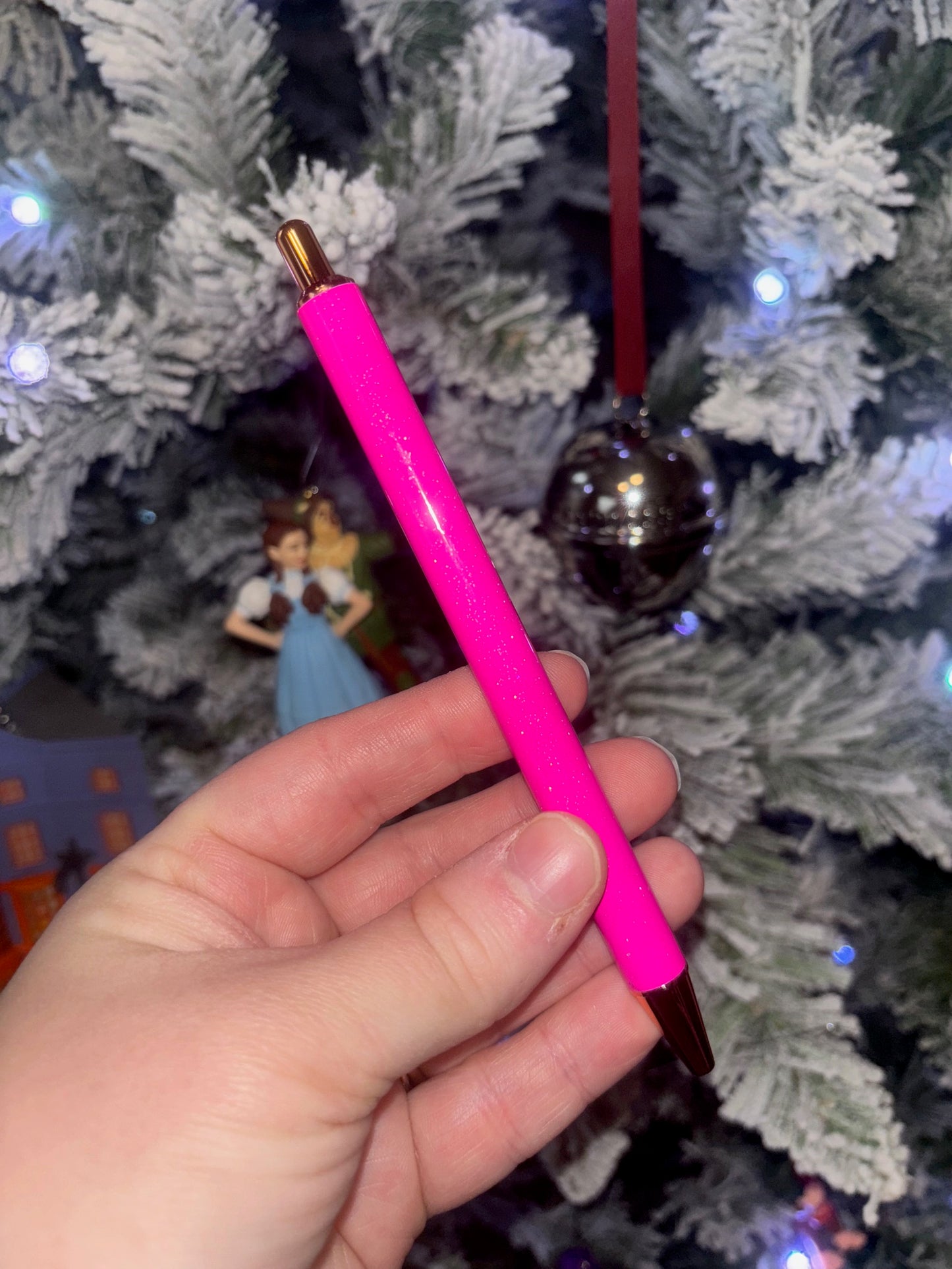 Hot Pink Glitter Pen