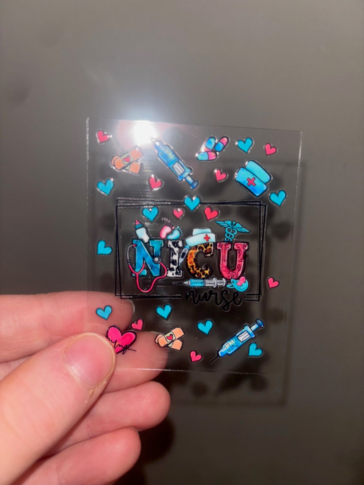 NICU Spray Decal