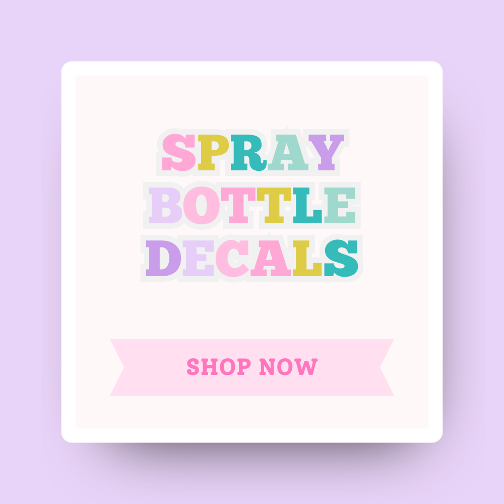 Spray Bottle Decals
