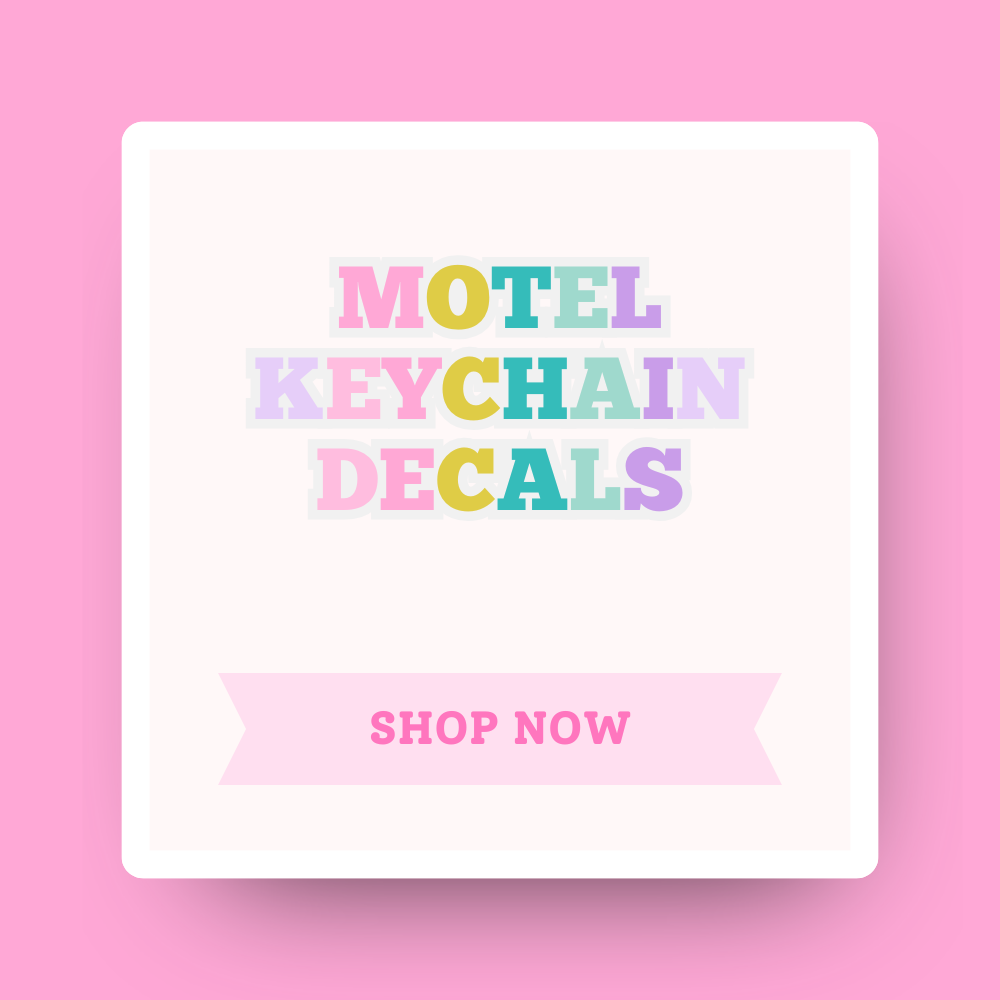 Motel Keychain Decals