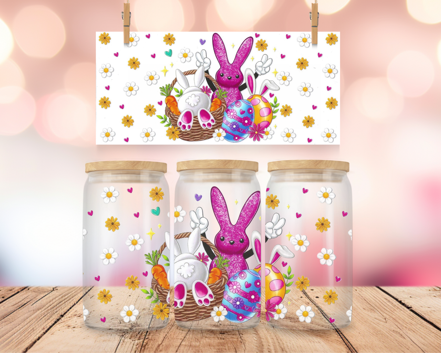 Easter Bunnies & Eggs 16 oz Wrap