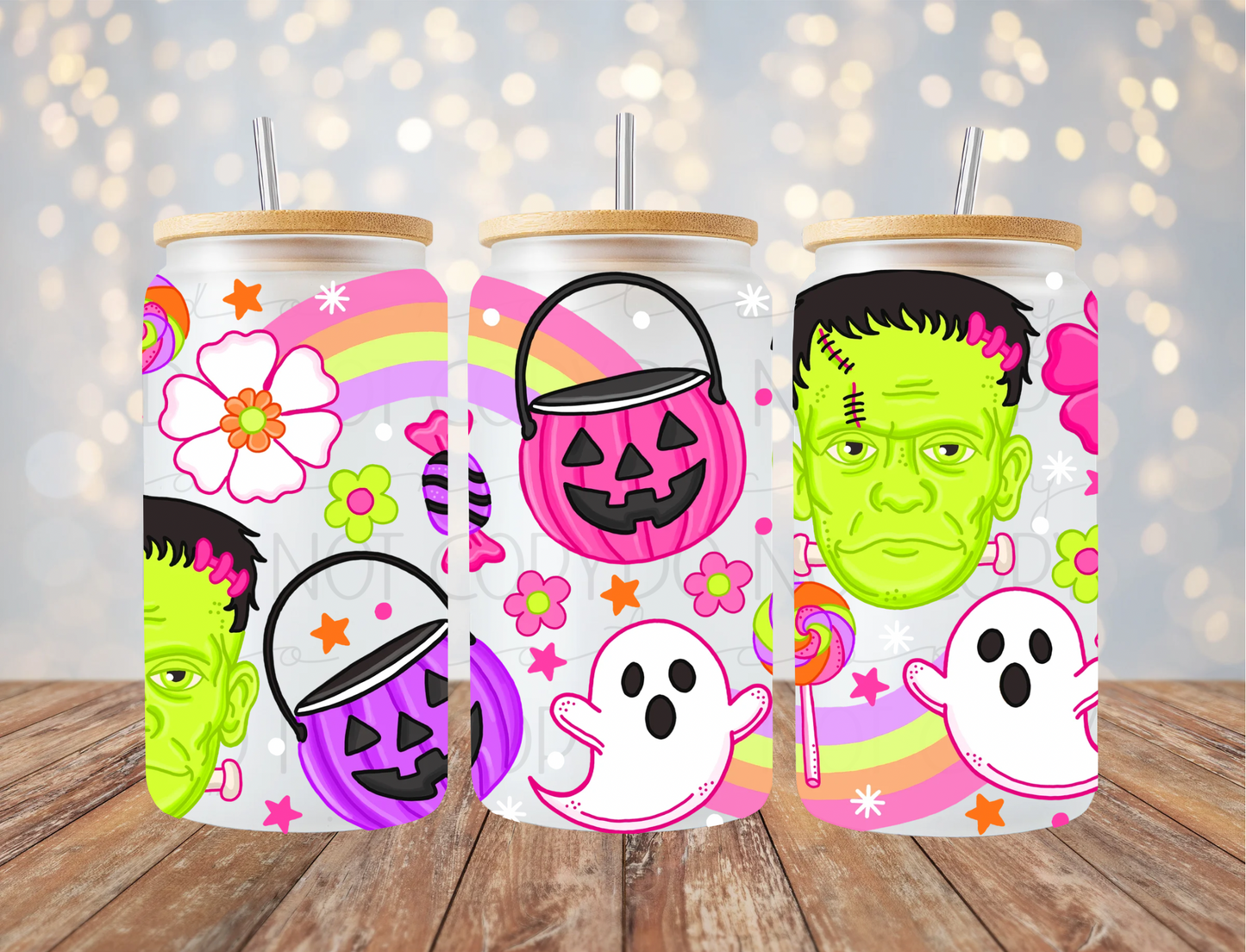 Halloween Buckets 16 Oz Wrap