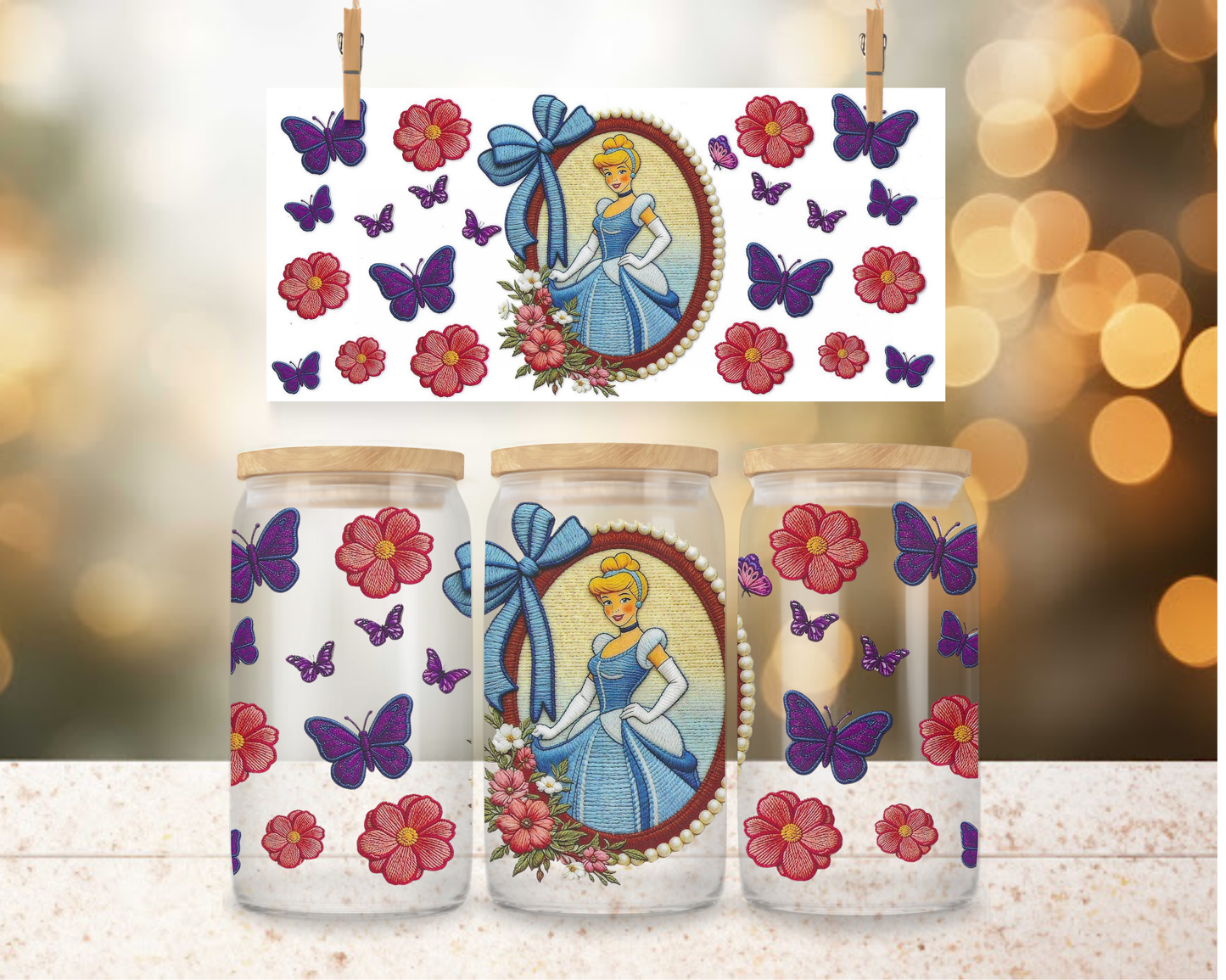 Slipper Princess Mirror 16 oz Wrap