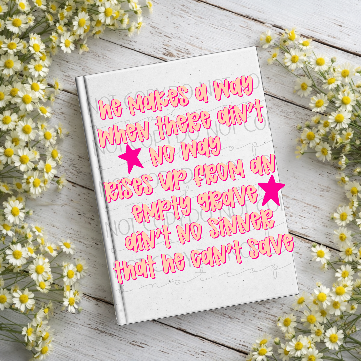 He Makes A Way Notebook Decal