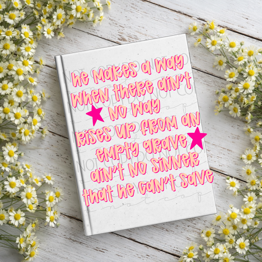 He Makes A Way Notebook Decal