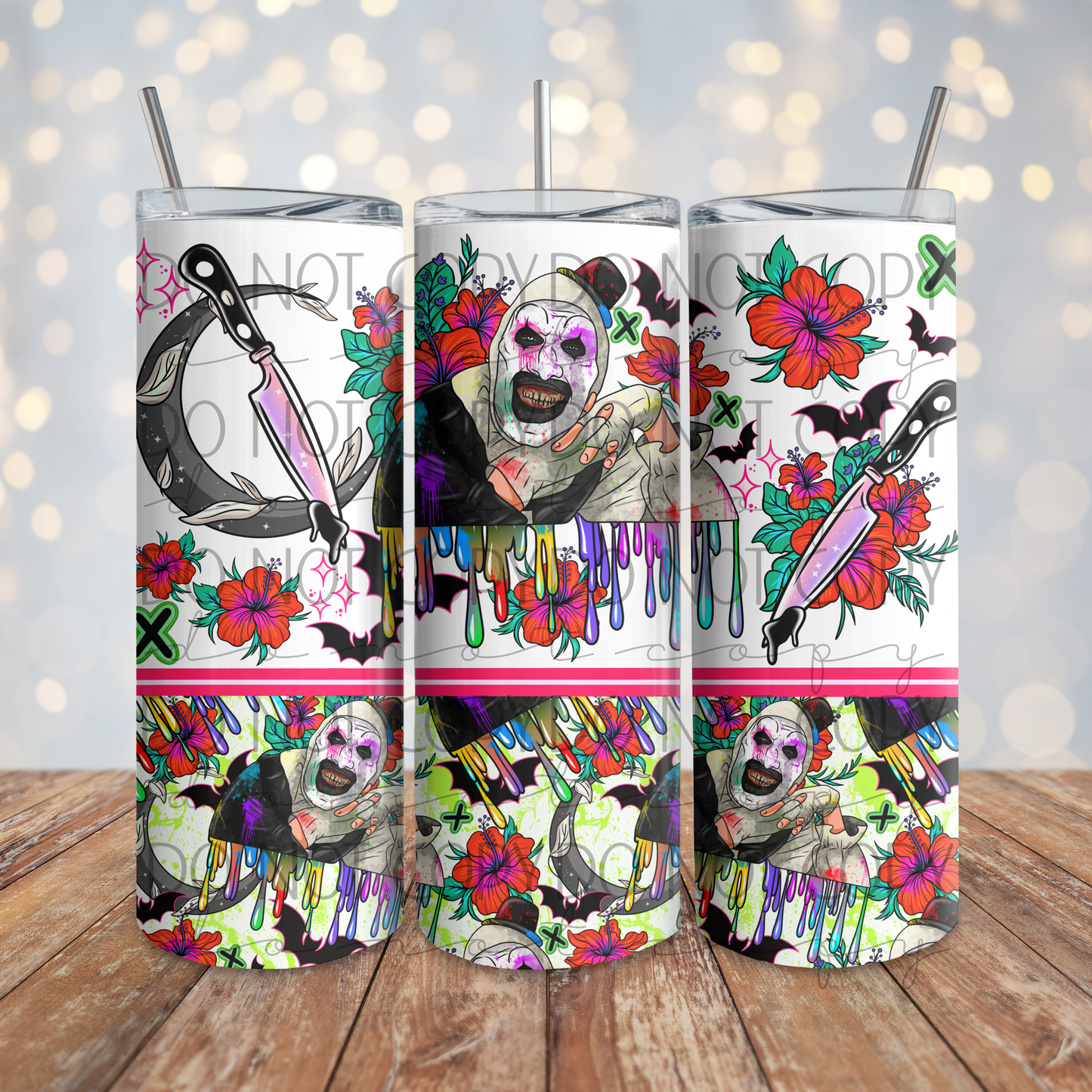 Clown Horror 20 oz Wrap