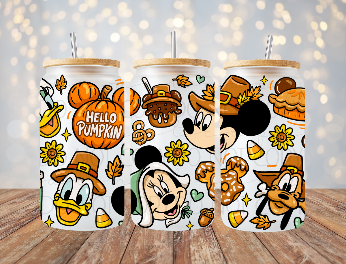 Thanksgiving Mouse & Friends 16 oz Wrap