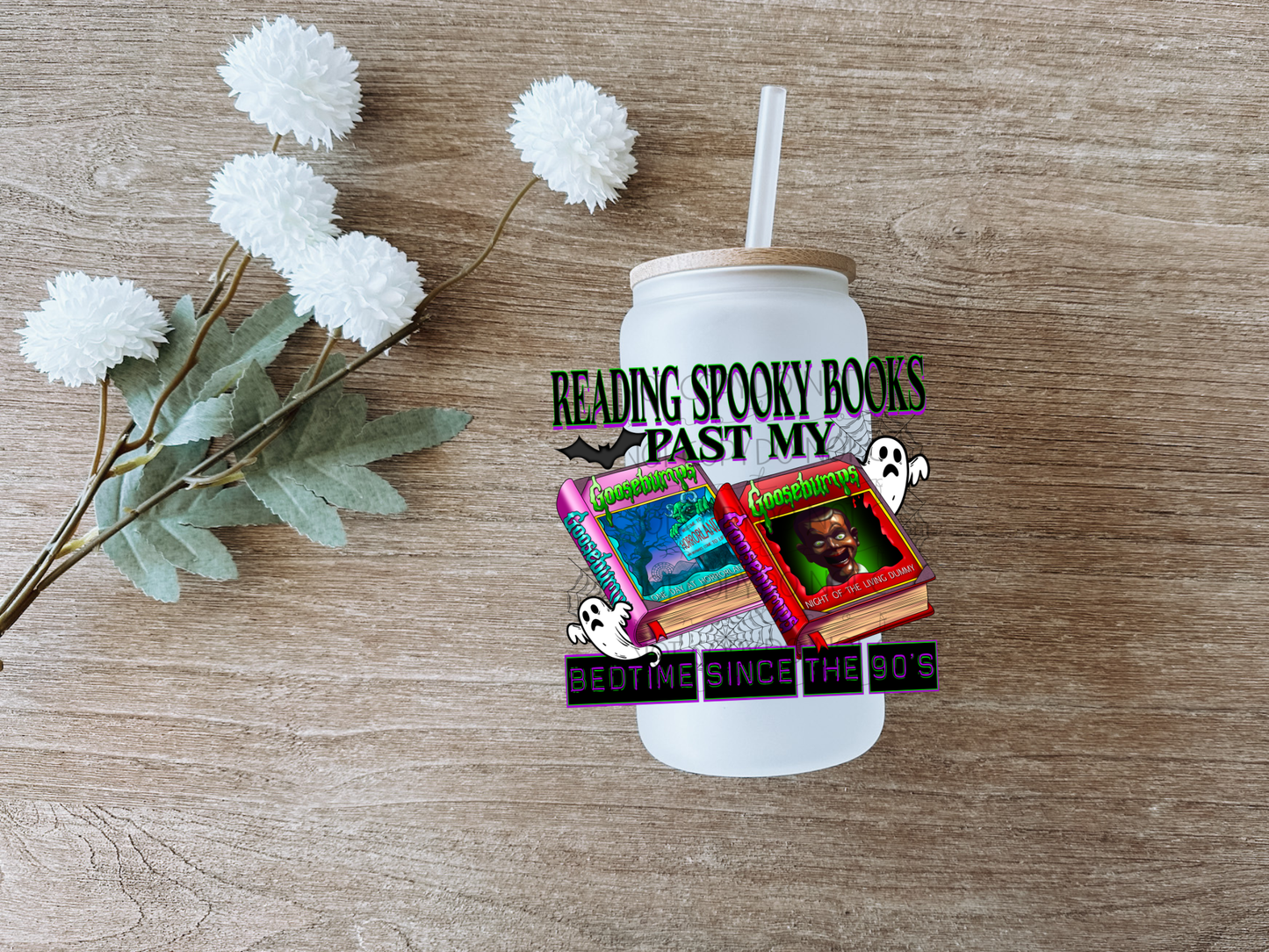 Reading Spooky Books Decal
