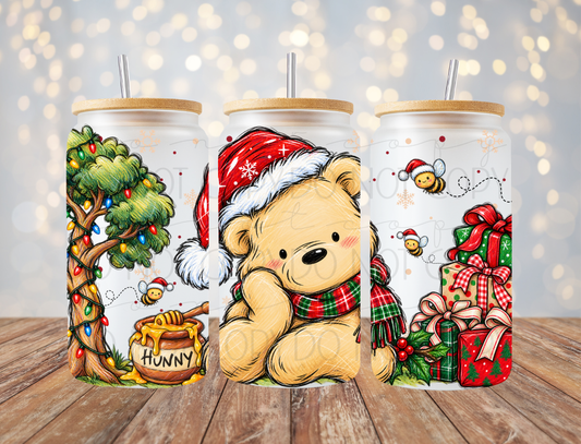 Christmas Honey Bear 16 Oz Wrap