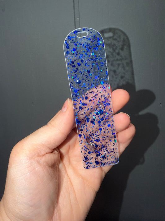 Dark Blue Sparkle Bookmark
