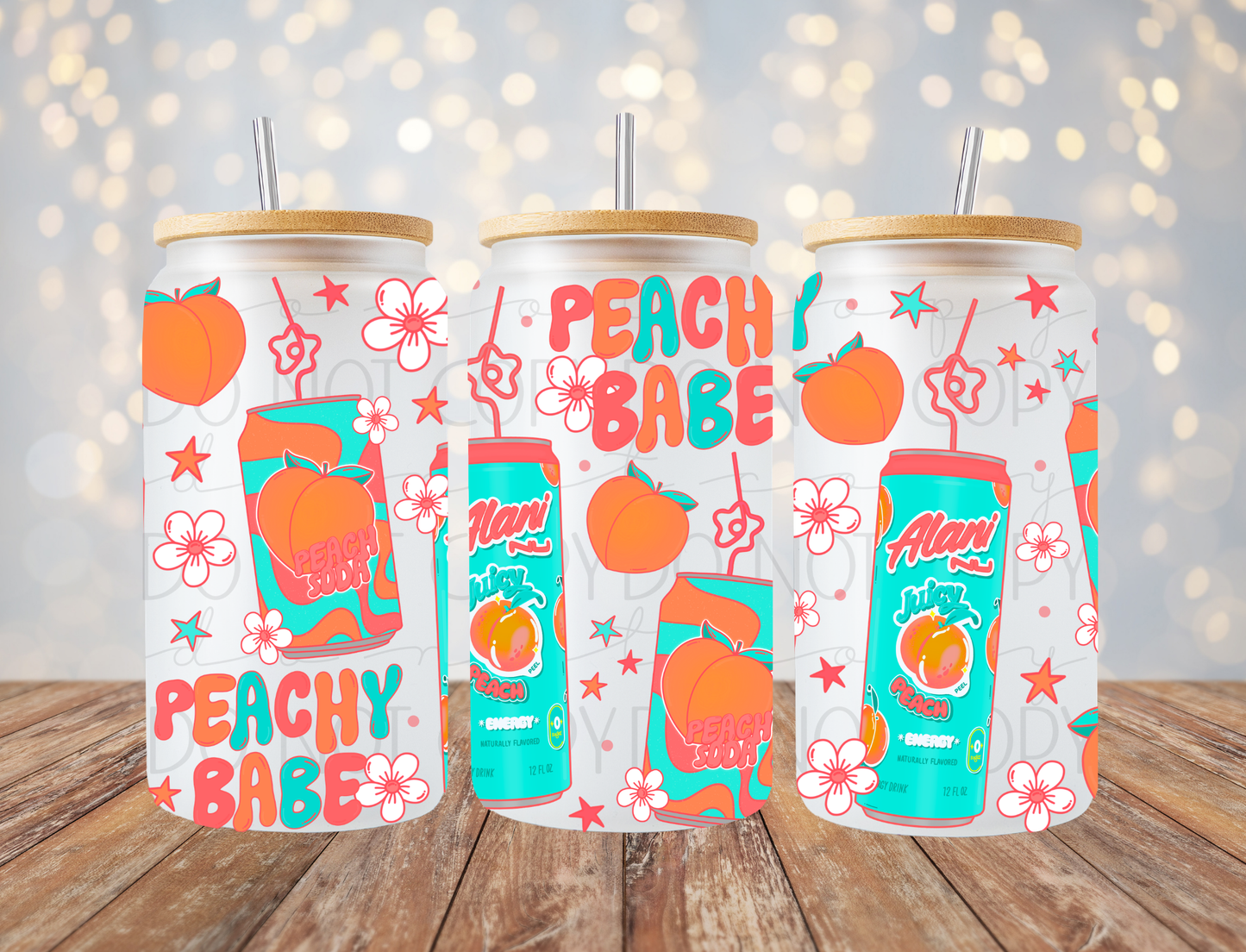 Peachy Babe 16 Oz Wrap