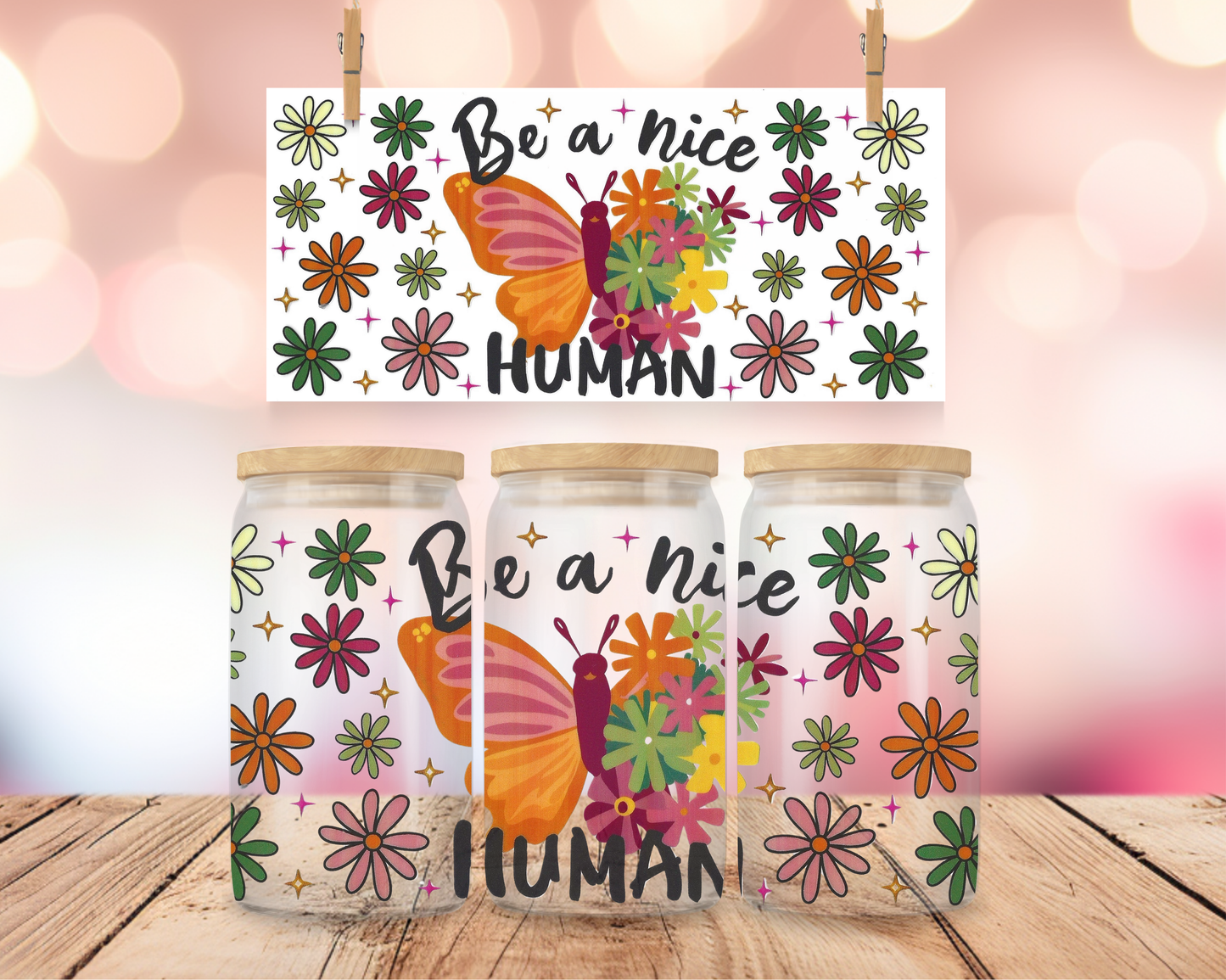 Be A Nice Human 16 oz Wrap