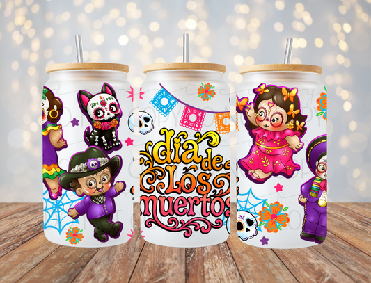 Dia De Los Muertos 16 Oz Wrap