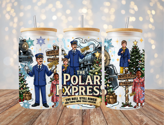 Christmas Train 16 Oz Wrap