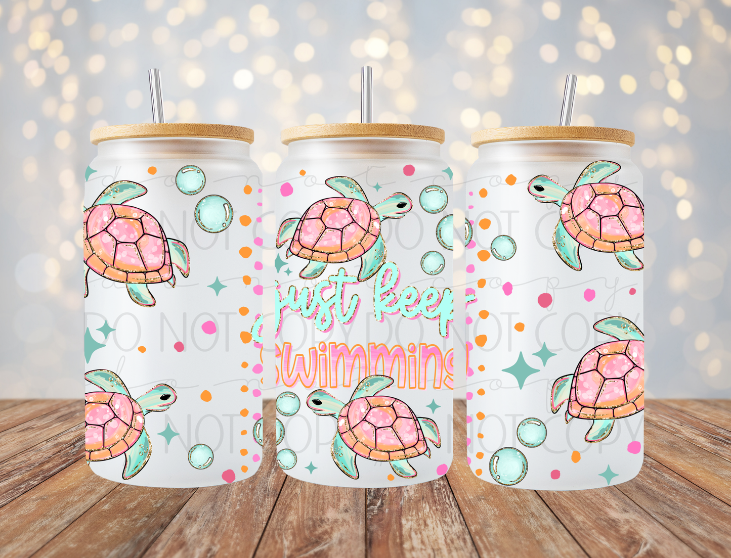Just Keep Swimming 16 Oz Wrap