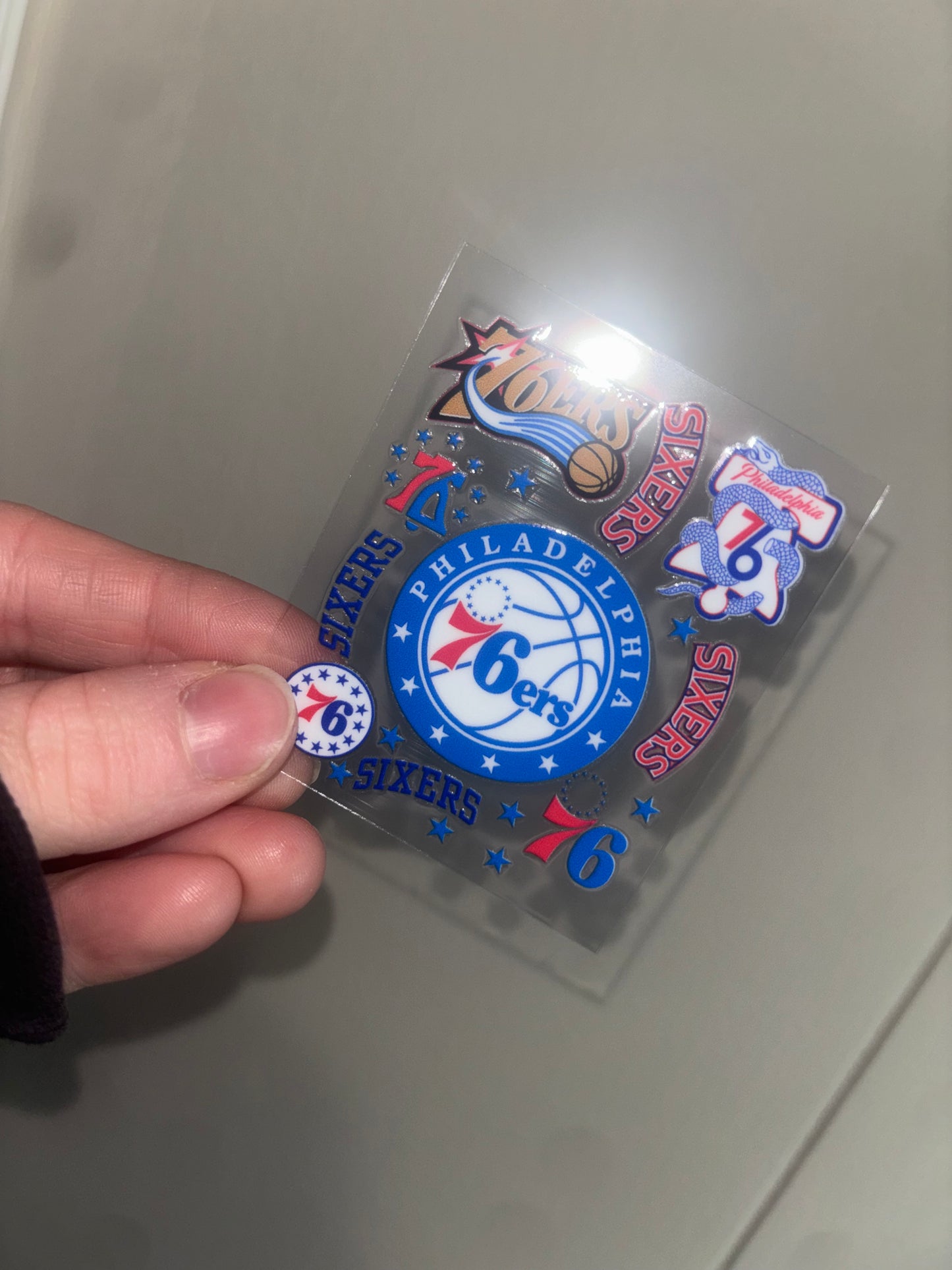 Philadelphia Basketball Spray Decal