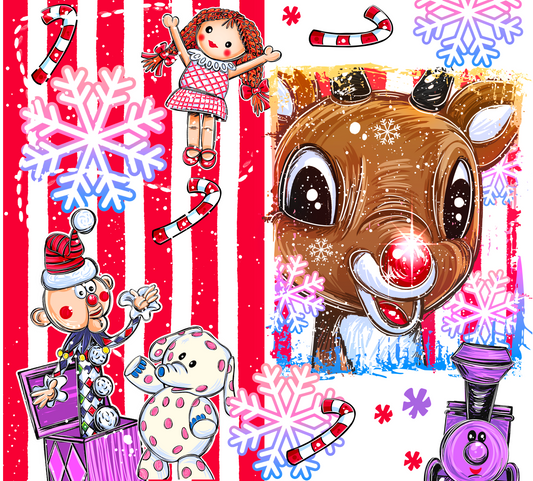 Reindeer 20 oz Wrap