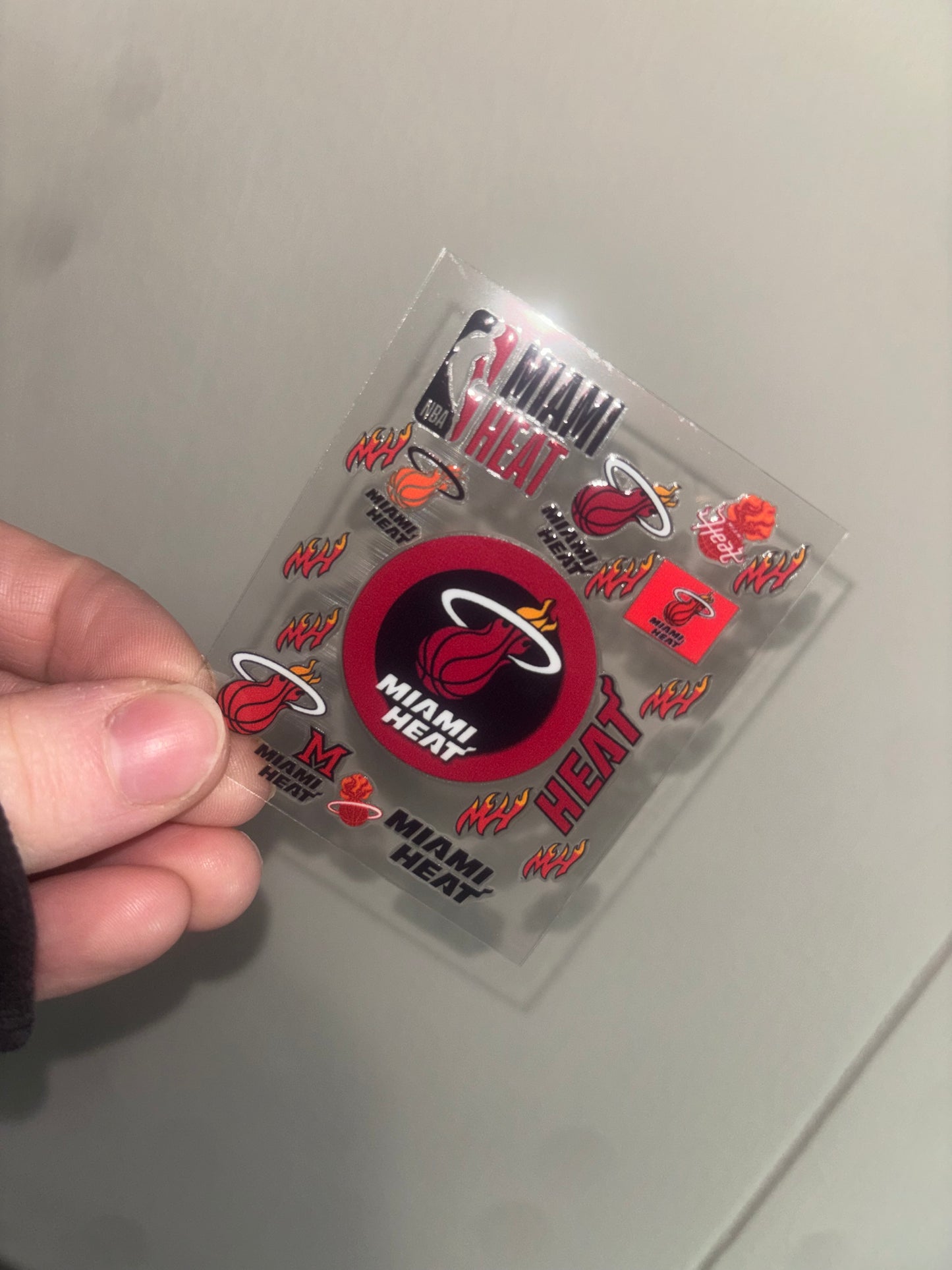 Miami Basketball Spray Decal