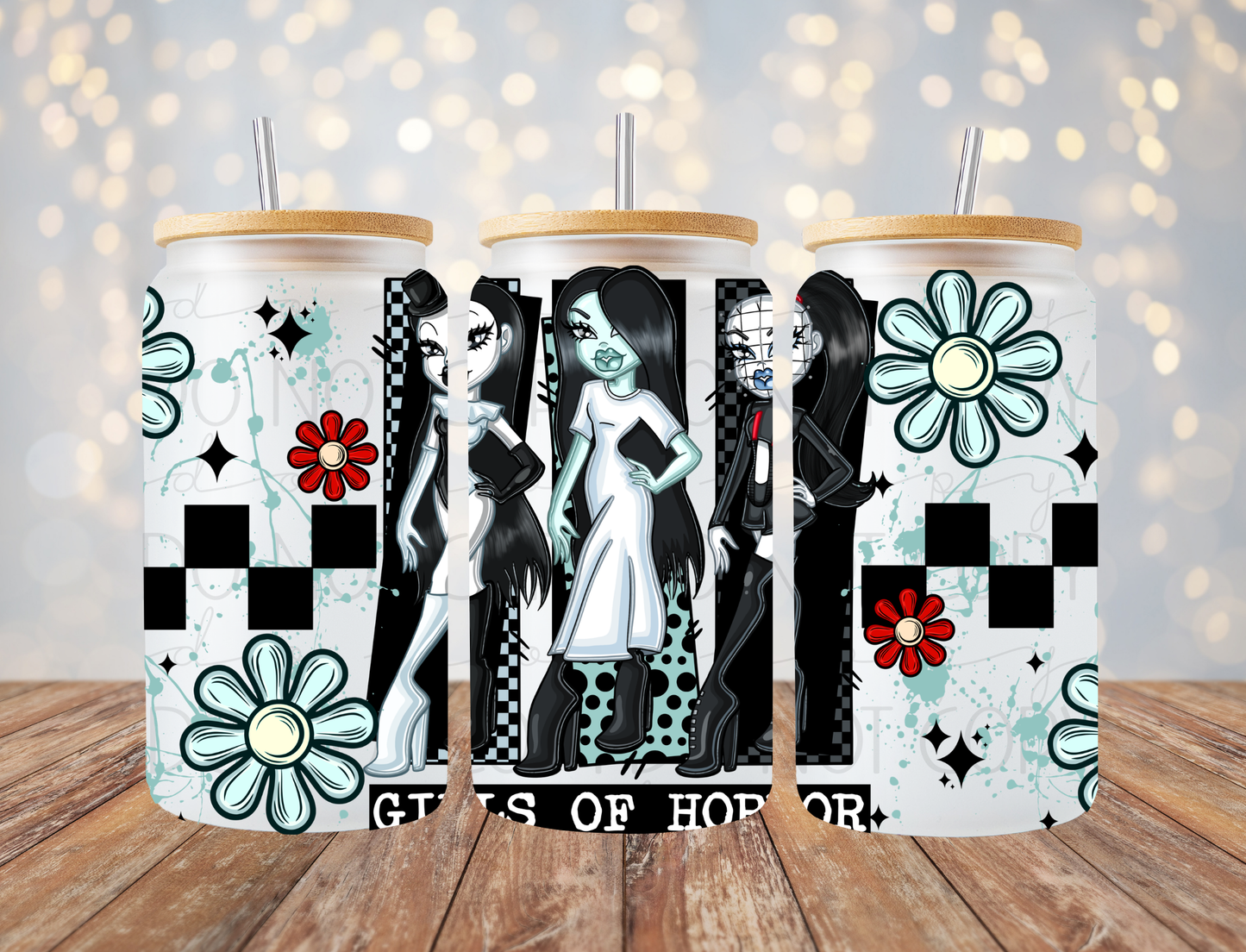 Girls Of Horror Dolls 16 Oz Wrap