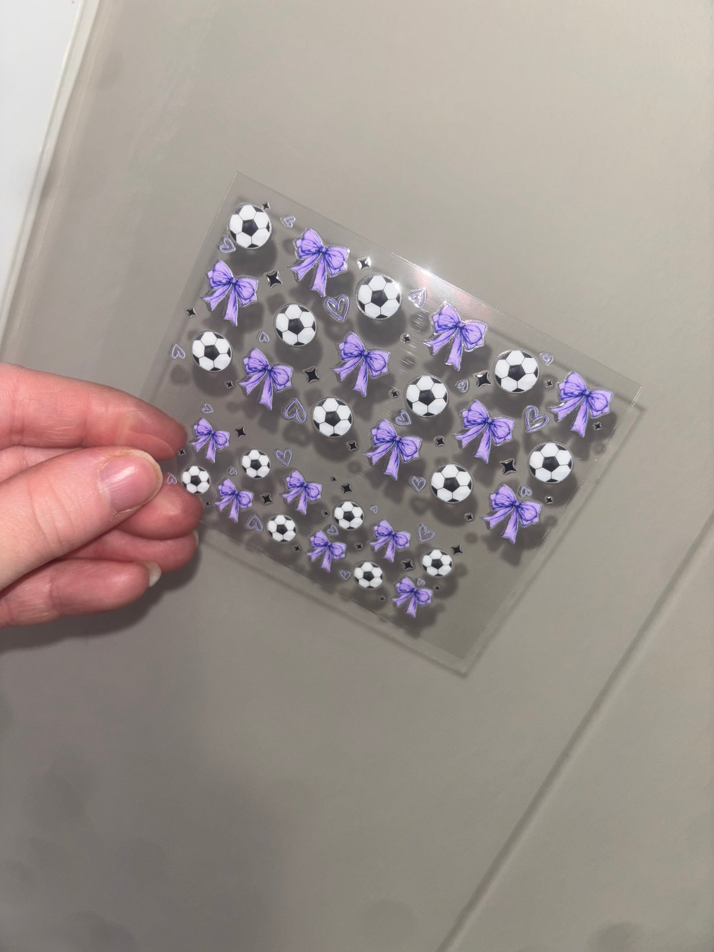 Soccer & Bows Mini Wrap