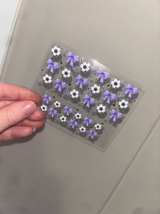 Soccer & Bows Mini Wrap