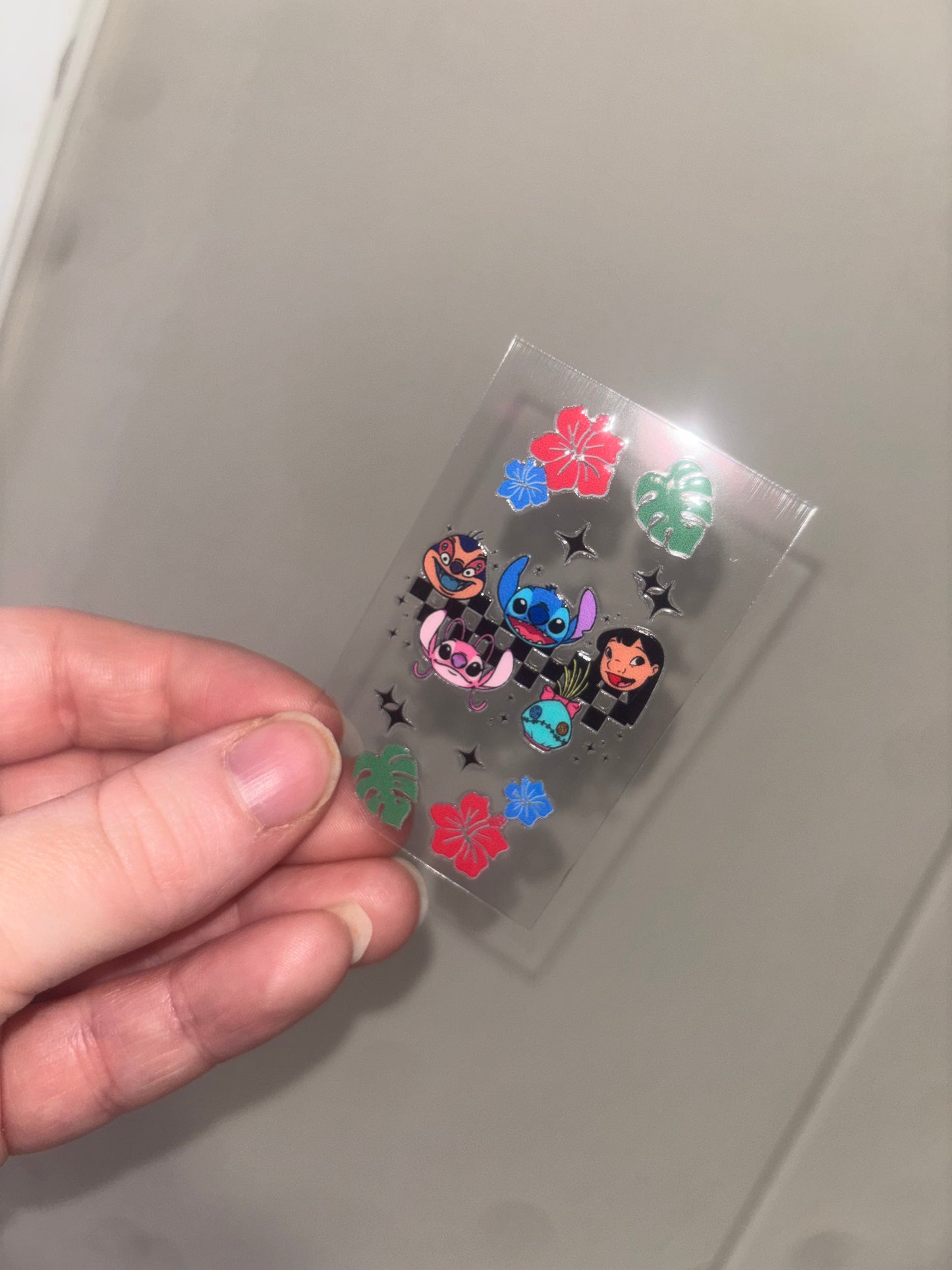 Blue Dog & Girl Keychain Wrap