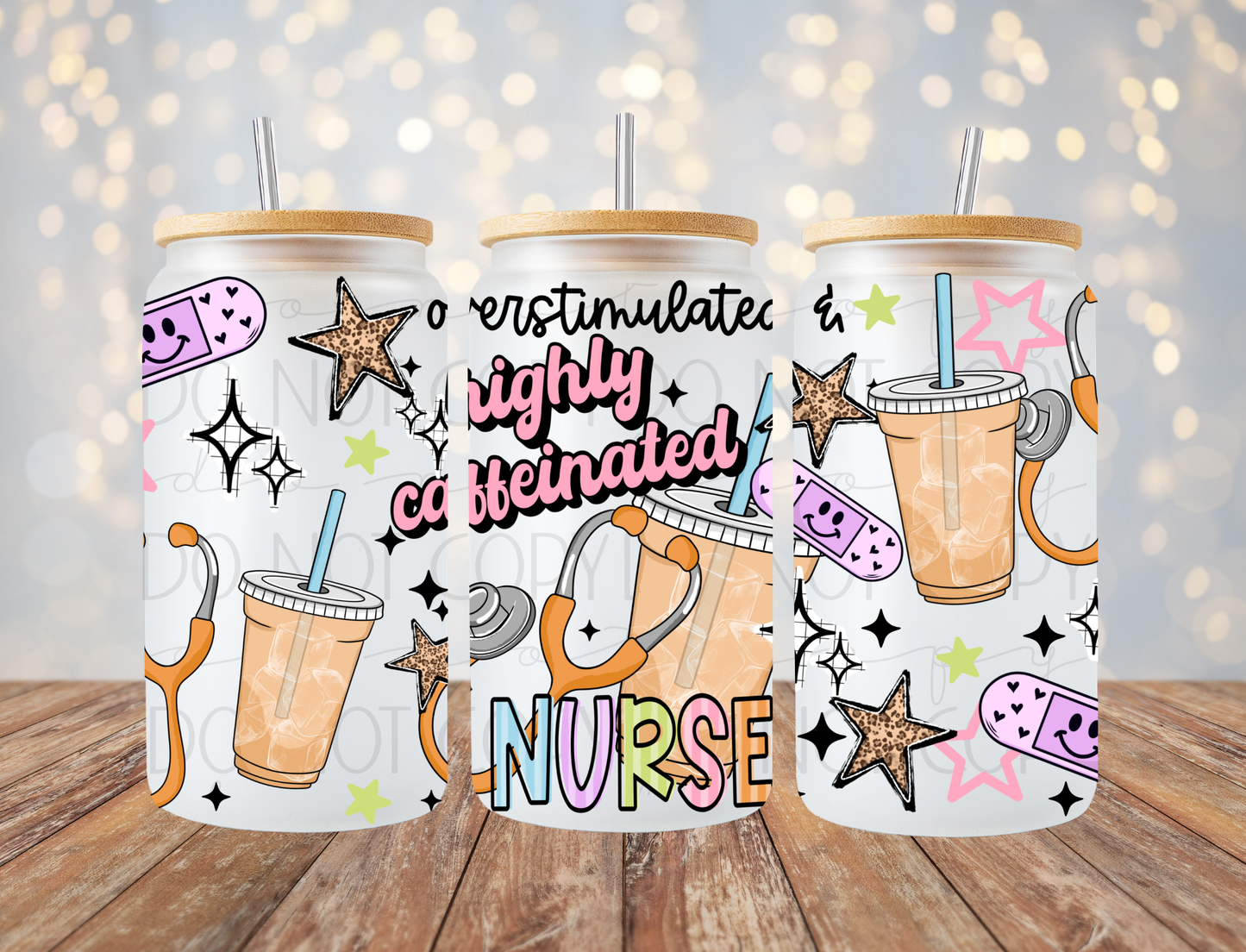 Overstimulated Nurse 16 Oz Wrap