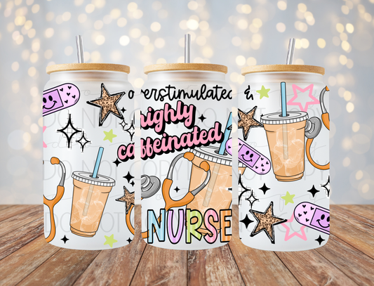 Overstimulated Nurse 16 Oz Wrap