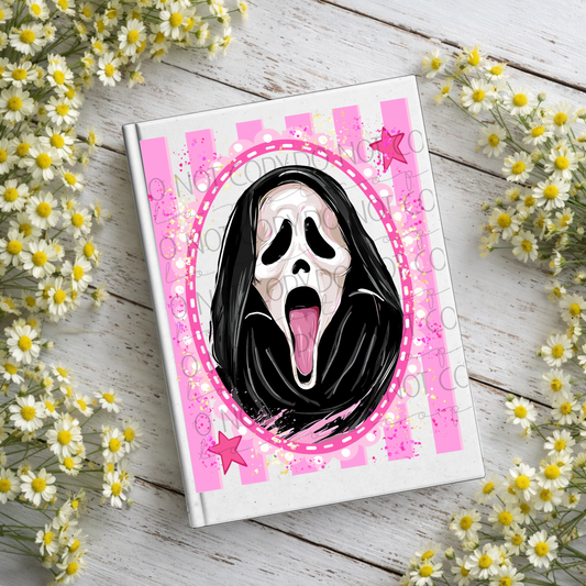Ghost Horror Guy Notebook Decal