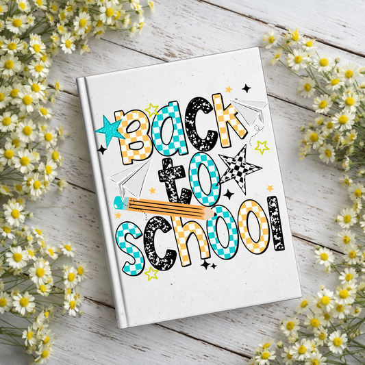 Blue Back To School Notebook Decal