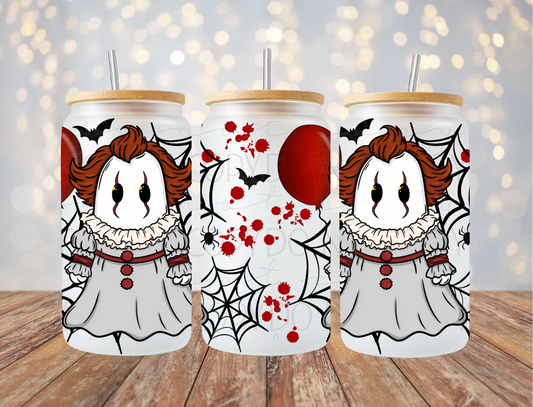 Clown Horror Ghost 16 Oz Wrap