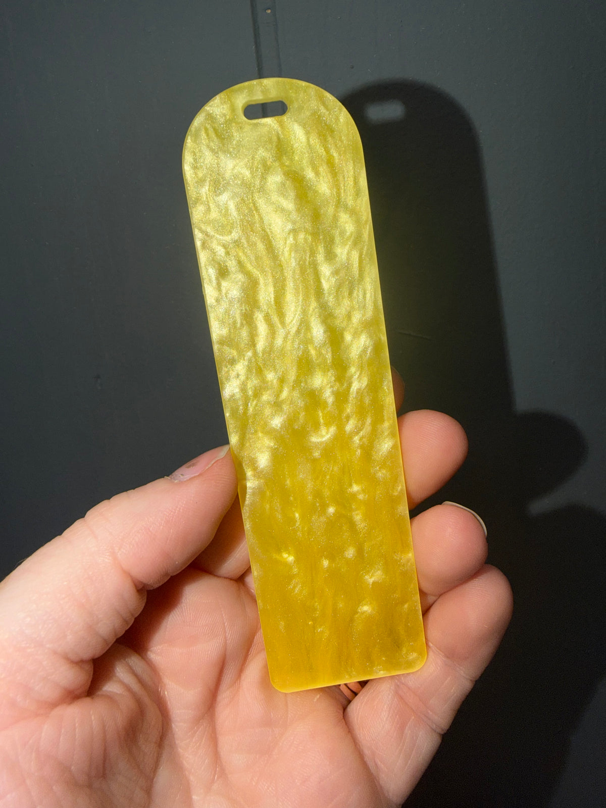 Yellow Shimmer Bookmark
