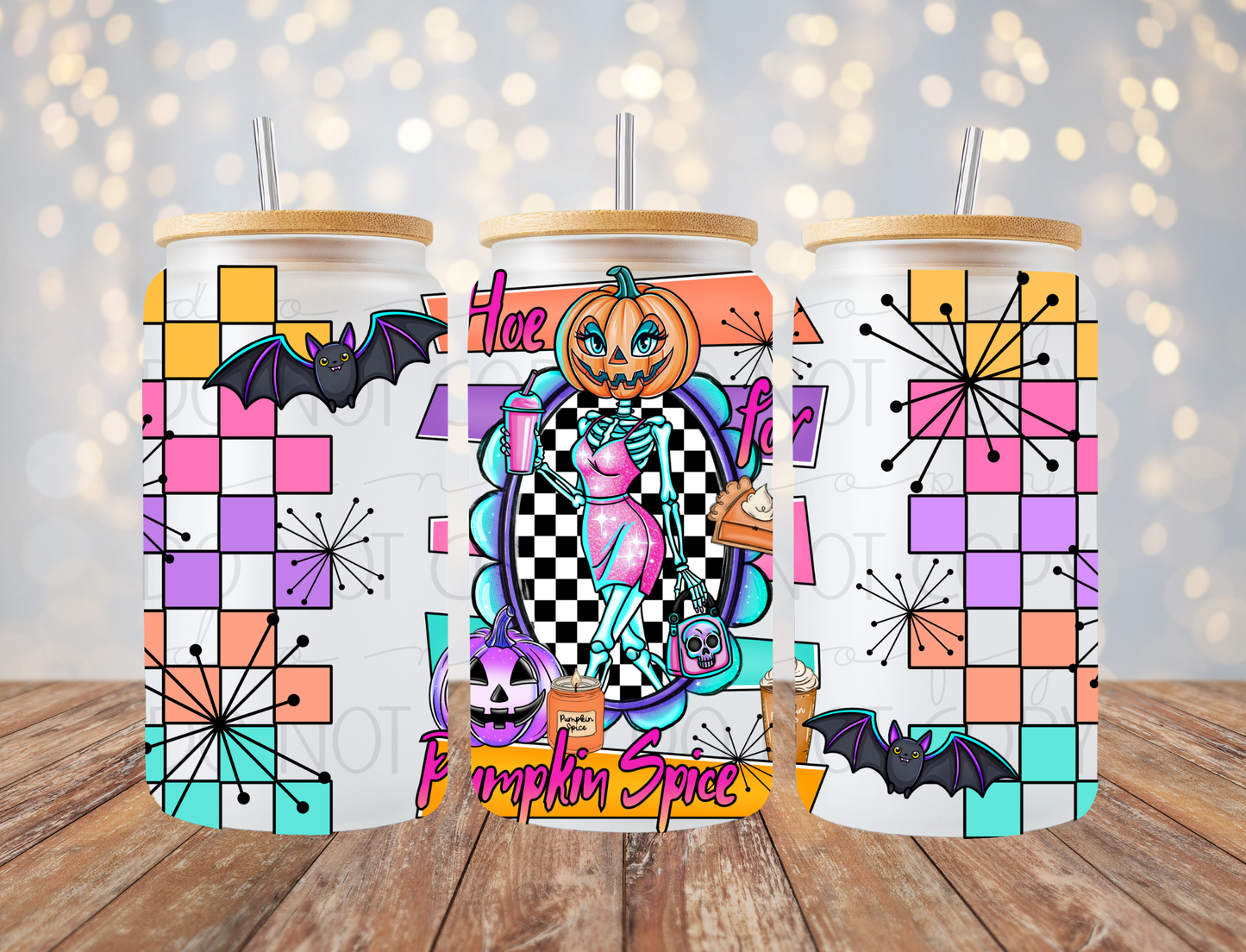 Pumpkin Spice Ghoul 16 Oz Wrap