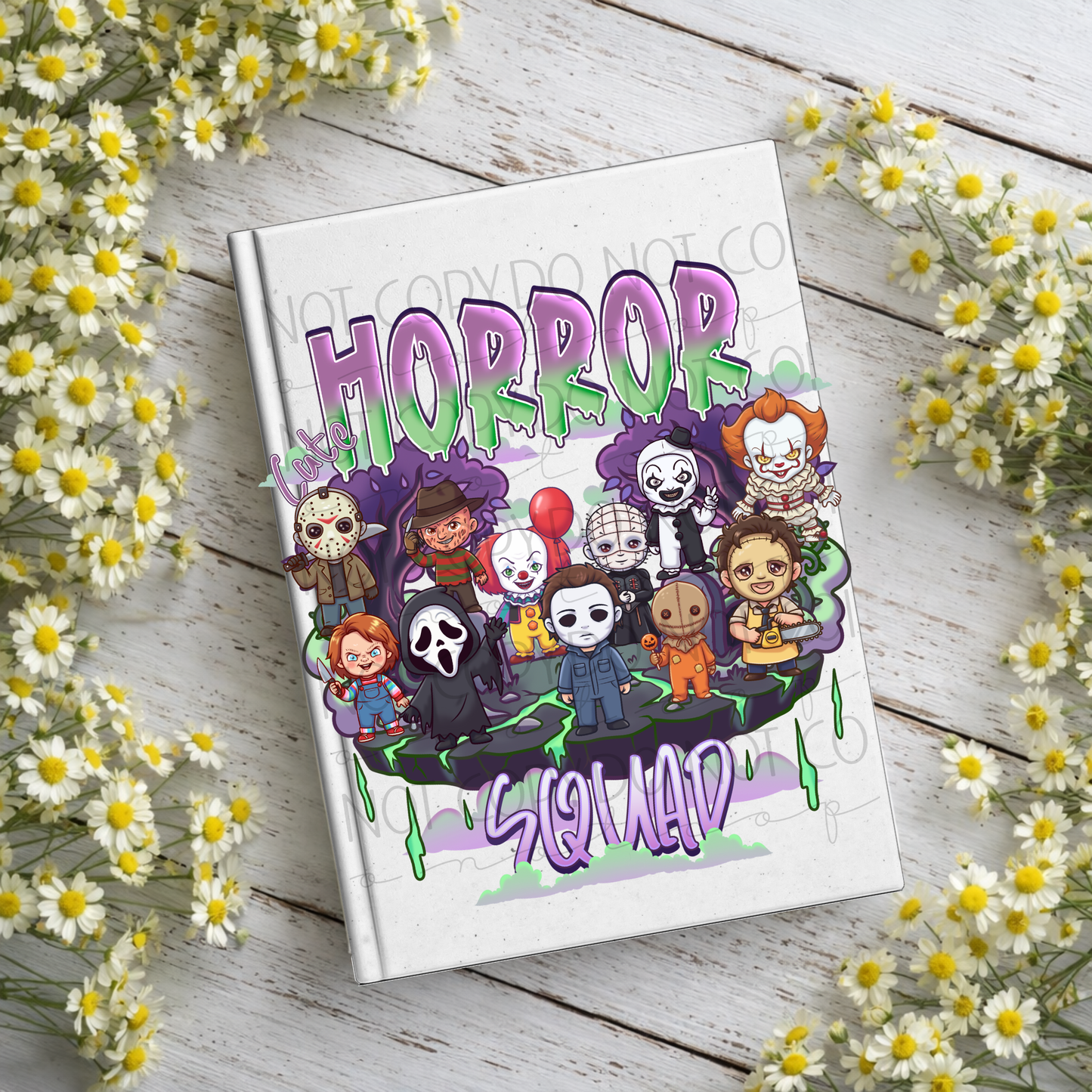 Horror Squad Notebook Decal